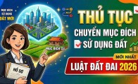 Quy định chuyển mục đích sử dụng đất