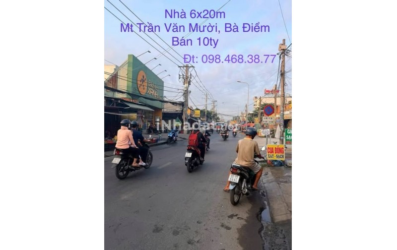 BÁN NHÀ MẶT TIỀN TRẦN VĂN MƯỜI – KINH DOANH ĐỈNH – DIỆN TÍCH LỚN 120M² – GIÁ 9.999 TỶ