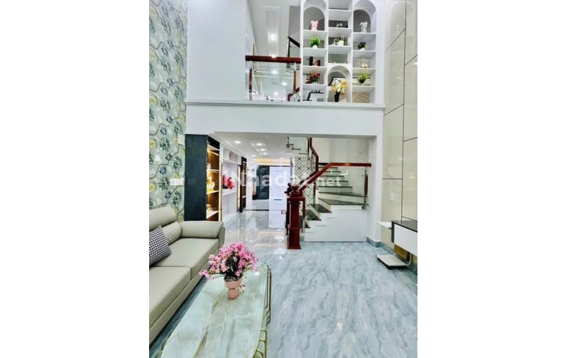 NHÀ MỚI BÙI QUANG LÀ - THIẾT KẾ 4 TẦNG, NỘI THẤT CAO CẤP