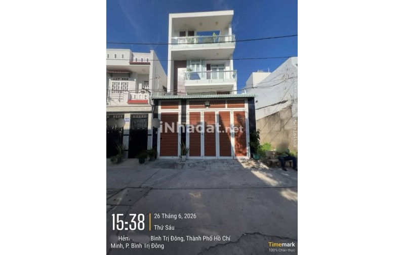 NHÀ ĐẸP BÌNH TRỊ ĐÔNG - HẺM 8M, ĐẬU ĐỖ NHIỀU XE HƠI  GIÁ 8,15 TỶ