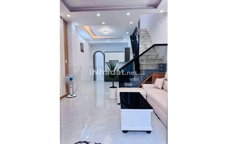 NHÀ MỚI TỈNH LỘ 10 - GIÁP QUẬN 6, HẺM Ô TÔ ĐỖ CỬA - GIÁ 4,9 TỶ