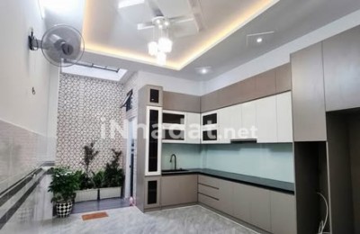 NHÀ MỚI ĐƯỜNG HUỲNH THỊ HAI - 4 TẦNG, HẺM XE HƠI THÔNG