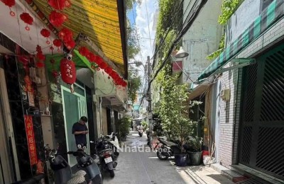BÁN NHÀ HẺM VĂN THÂN, PHƯỜNG 8, QUẬN 6, 5 PHÒNG NGỦ, SÂN THƯỢNG