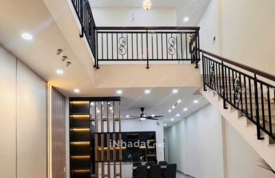 BÁN NHÀ MỚI KHU DÂN CƯ LONG HẬU, FULL NỘI THẤT, HẺM XE HƠI, GIÁ 3,6 TỶ