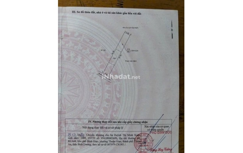 BÁN ĐẤT HIỆP AN, THỦ DẦU MỘT, DIỆN TÍCH 185,7M², SỔ RIÊNG