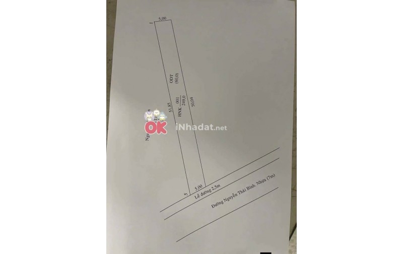 BÁN ĐẤT MẶT TIỀN NGUYỄN THÁI BÌNH, 249M², THÍCH HỢP KINH DOANH