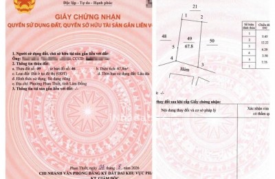 Bán Đất Thổ Cư Hẻm Cao Thắng, Phan Thiết – Giá 1,25 Tỷ